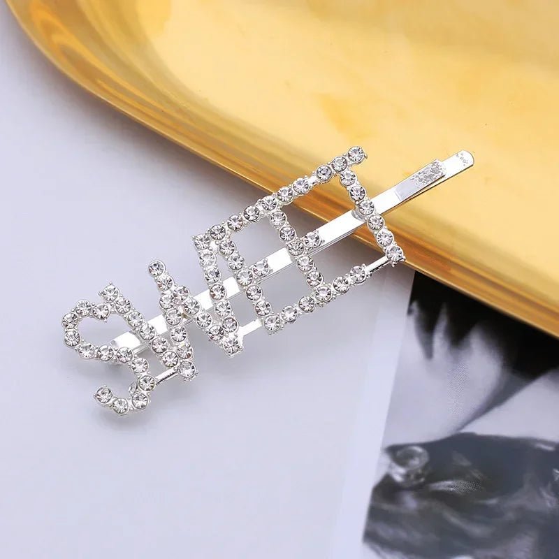 Glitter Rhinestone Bride-to-Be Hair Clip I'm Getting Married.