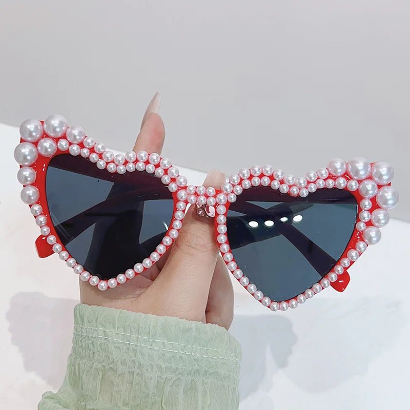 Heart-Shaped Pearl Sunglasses I'm Getting Married.