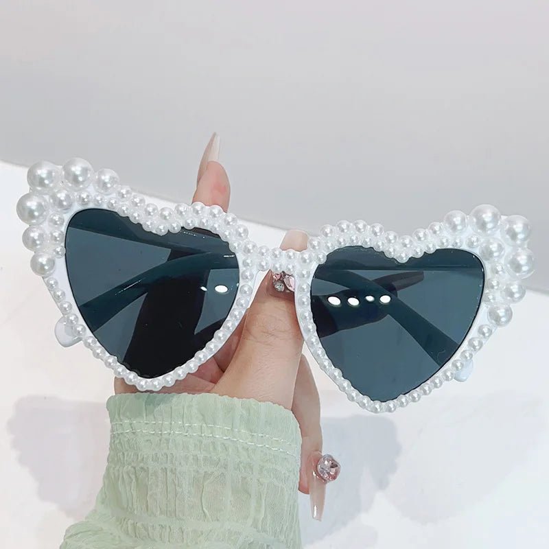 Heart-Shaped Pearl Sunglasses I'm Getting Married.