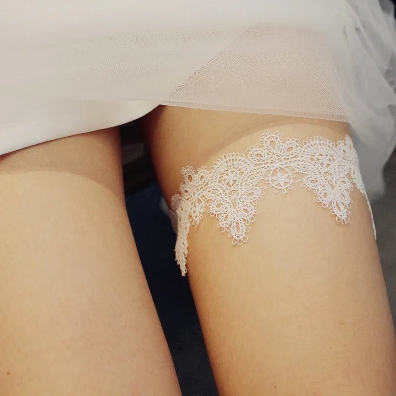 Pearl Lace Bridal Wedding Day Garter I'm Getting Married.