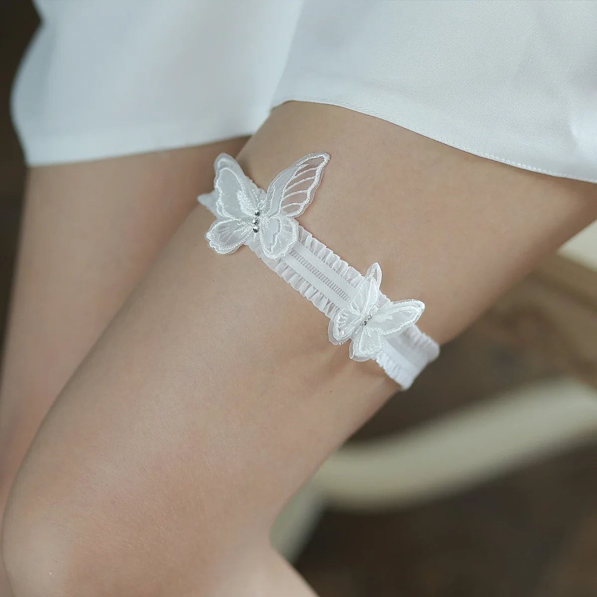 Pearl Lace Bridal Wedding Day Garter I'm Getting Married.