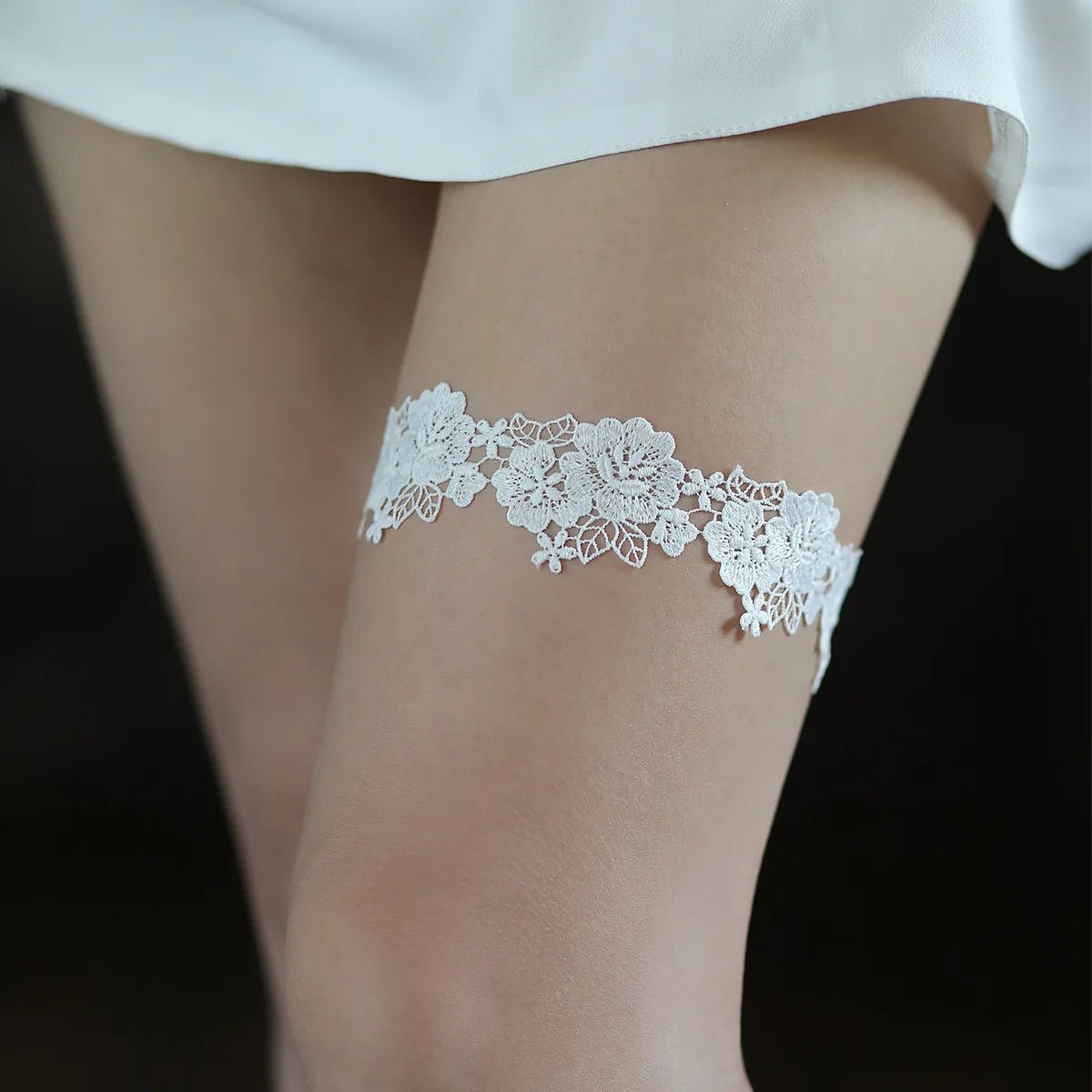 Pearl Lace Bridal Wedding Day Garter I'm Getting Married.