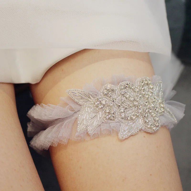 Pearl Lace Bridal Wedding Day Garter I'm Getting Married.