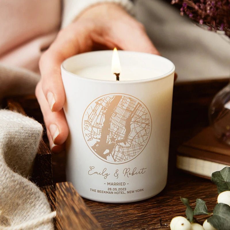 Personalised Glass Candle Tealight Holder I'm Getting Married.