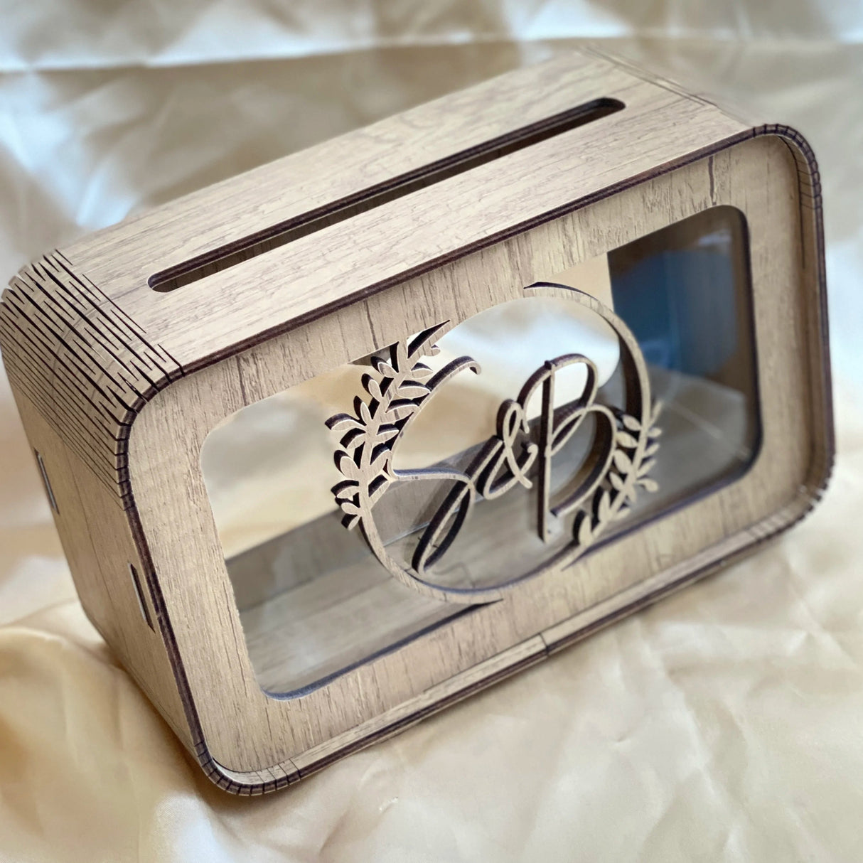 Personalised Rustic Wedding Card Box I'm Getting Married.