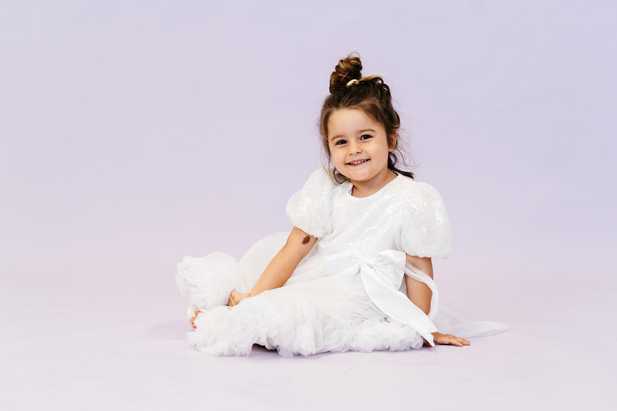 Ribbon Rue Flower Girl Dress I'm Getting Married.