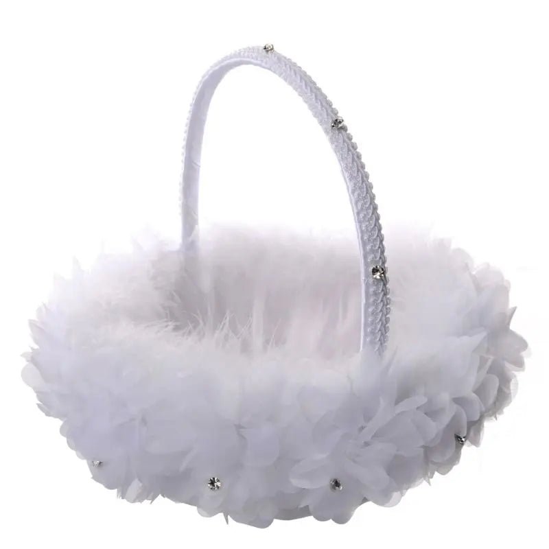 Royal Lace Flower Girl Basket I'm Getting Married.