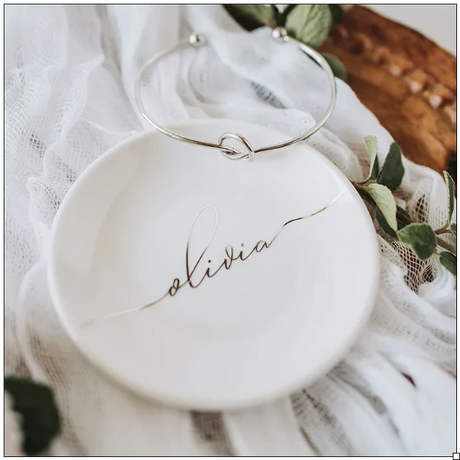 Personalised Wedding Jewellery Ring Bowl I'm Getting Married.