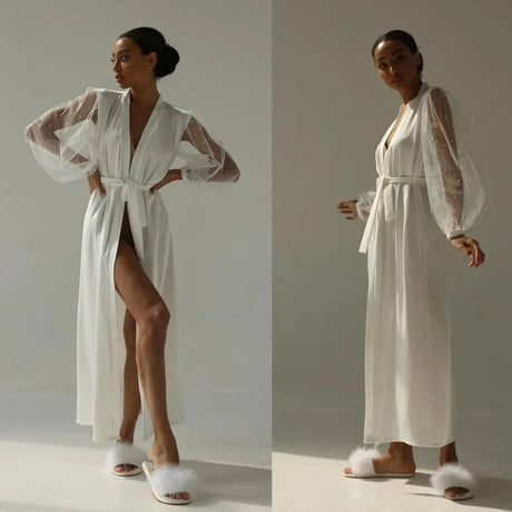 Luxury Wedding White Bridal Robe I'm Getting Married.