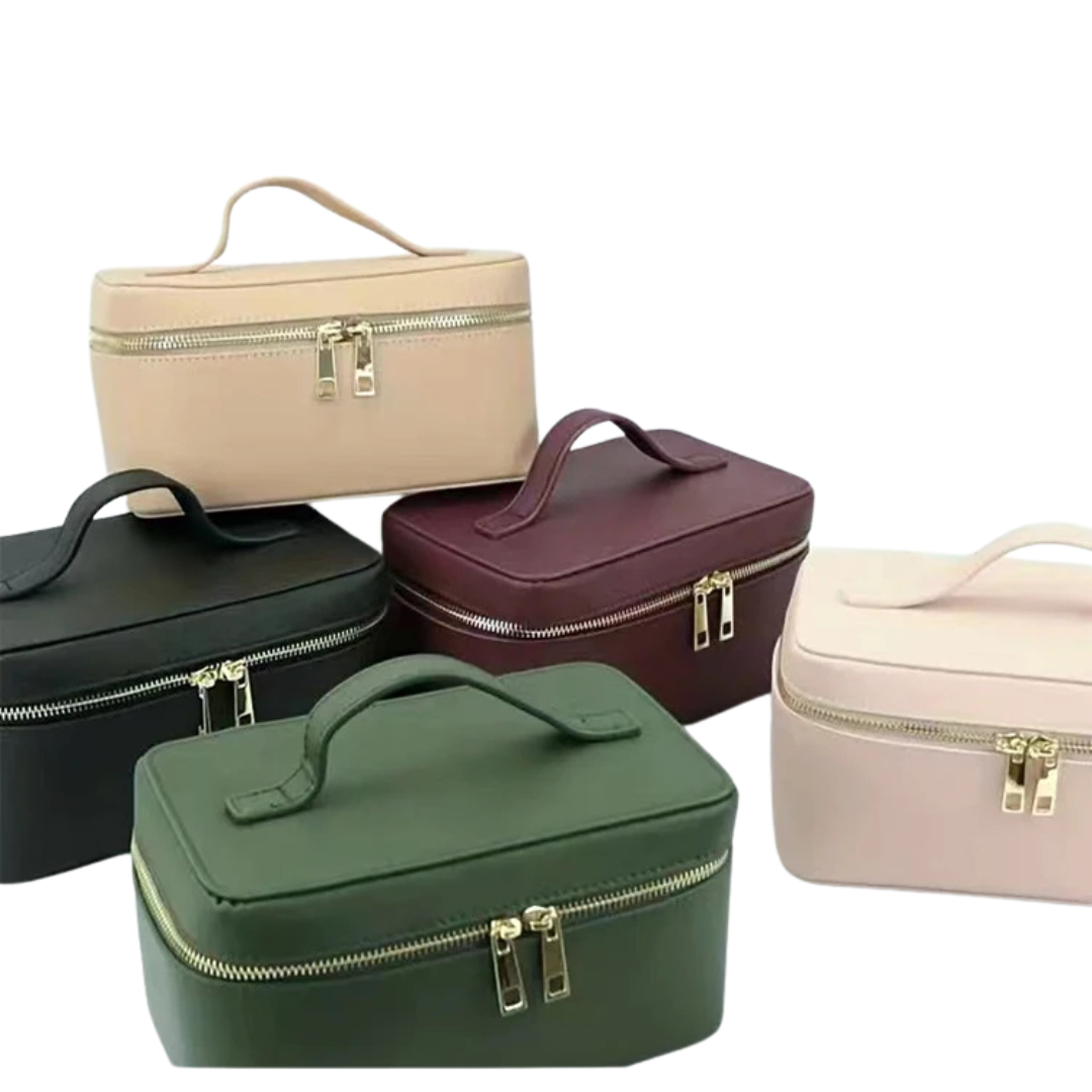 Ladies Personalised Saffiano Leather Travel Toiletry Bag I'm Getting Married.