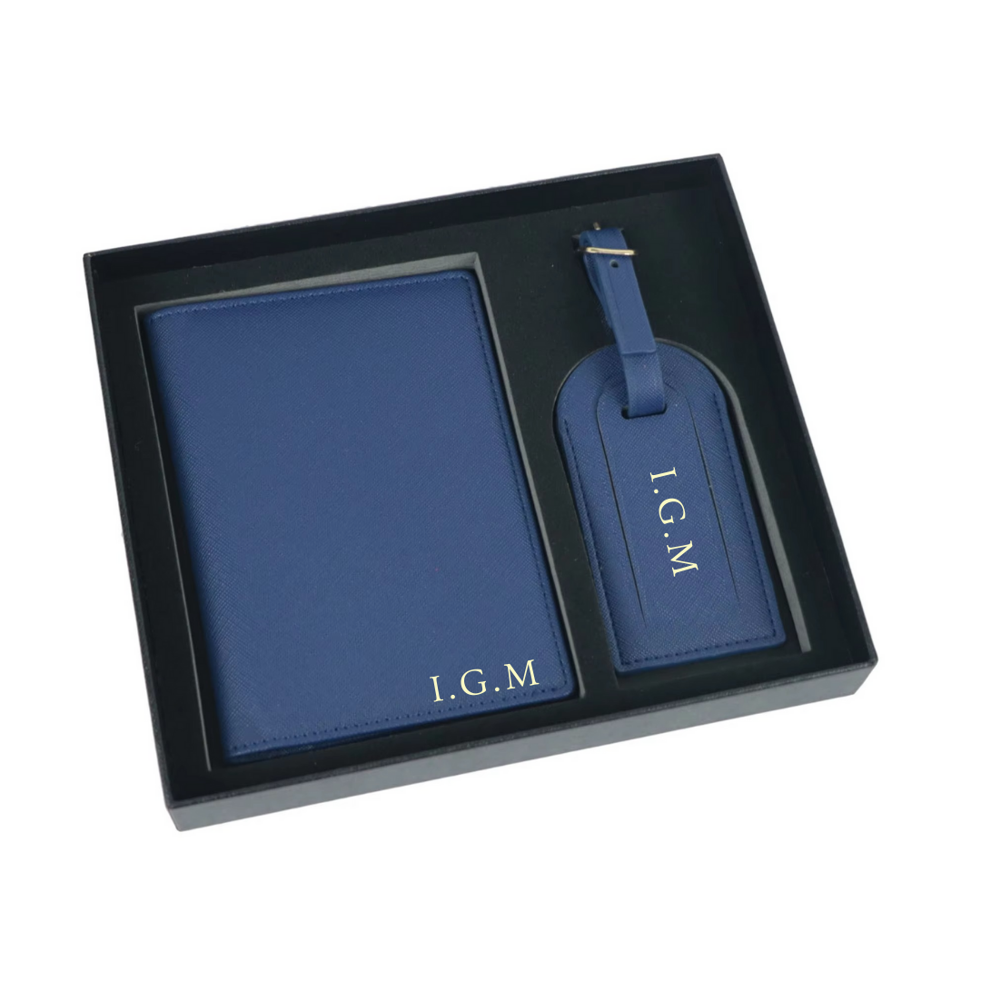Personalised Initials Passport Cover & Luggage Tag I'm Getting Married.