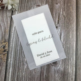 25pcs Happy Tears Wedding Tissues Packets 100% Biodegradable Glassine - Pre Filled Wedding Tissue Bag Personalised - I'm Getting Married