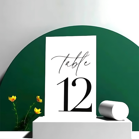 Luxe Gold Mirror Wedding Table Numbers I'm Getting Married.
