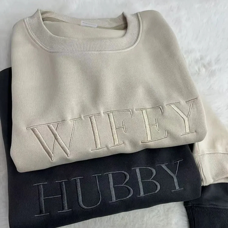 “Wifey & Hubby” Sweatshirt I'm Getting Married.