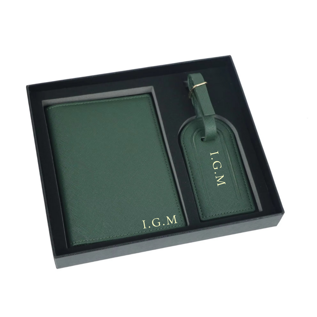 Personalised Initials Passport Cover & Luggage Tag I'm Getting Married.