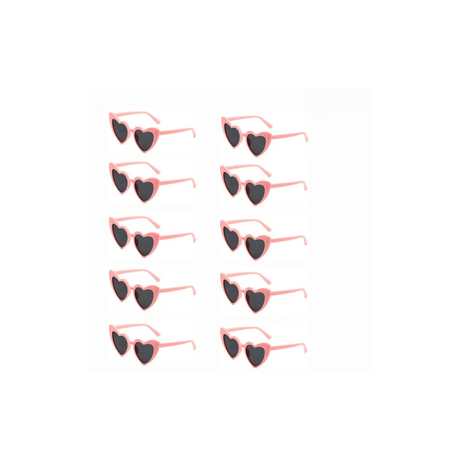 Retro Heart White and Pink Wedding Day Sunglasses I'm Getting Married.