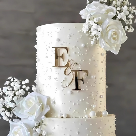 Personalised Acrylic & Wooden Wedding Cake Topper I'm Getting Married.