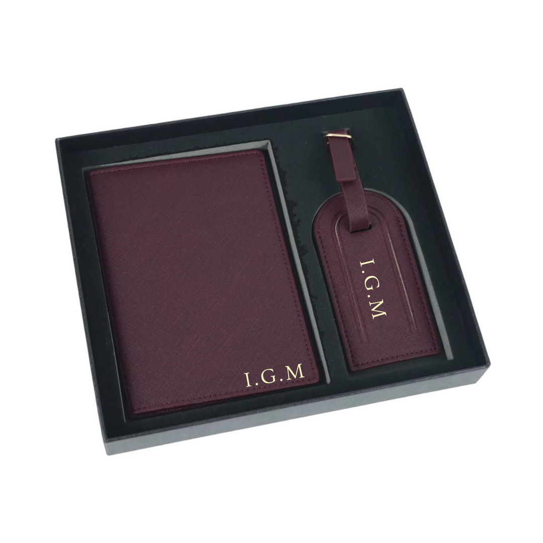 Personalised Initials Passport Cover & Luggage Tag I'm Getting Married.