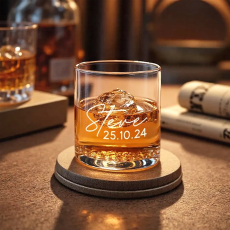 Personalised Groomsmen Whiskey Glass I'm Getting Married.