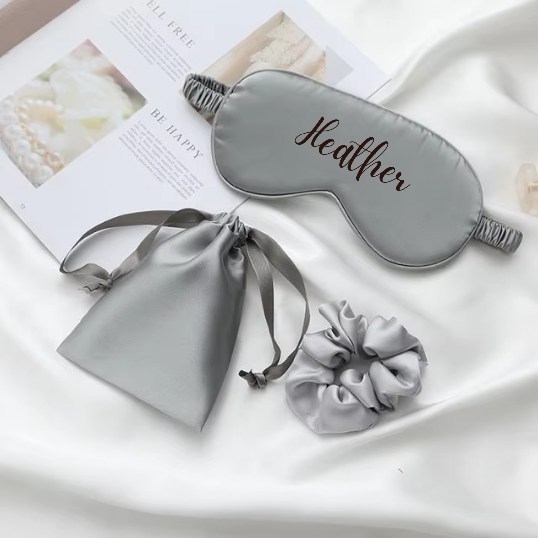 Personalised Satin Silk Eye Mask I'm Getting Married.