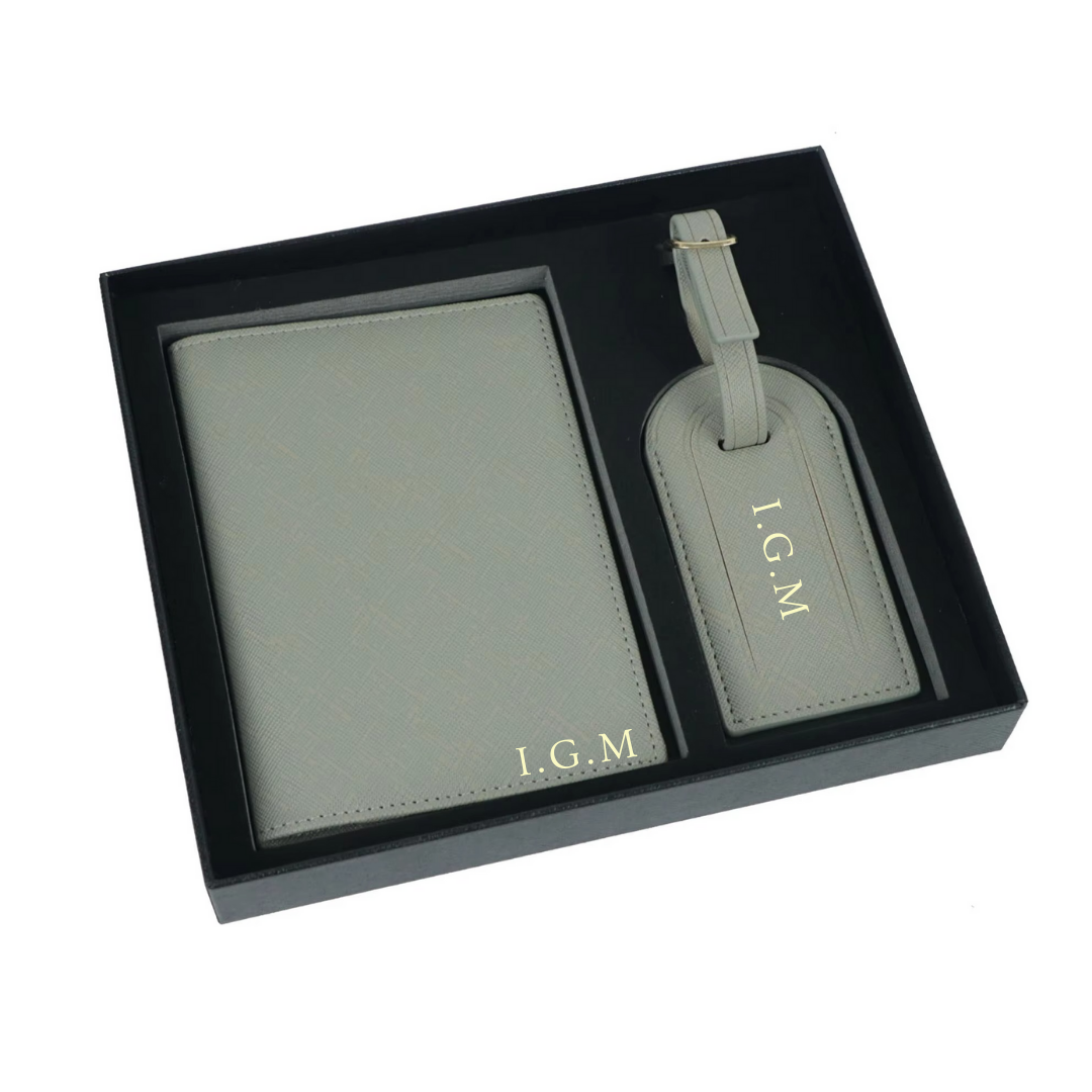 Personalised Initials Passport Cover & Luggage Tag I'm Getting Married.