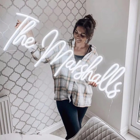 Neon Light Up Sign for Wedding Reception Personalised I'm Getting Married.