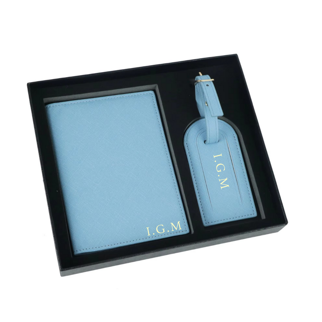 Personalised Initials Passport Cover & Luggage Tag I'm Getting Married.