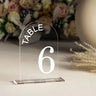 Acrylic 3D Arch Mirror Wedding Table Numbers I'm Getting Married.