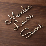 Personalised Laser Cut Names Place Cards I'm Getting Married.