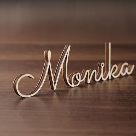 Personalised Laser Cut Names Place Cards I'm Getting Married.