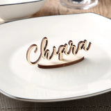 Personalised Standing Laser Cut Name Place Cards I'm Getting Married.