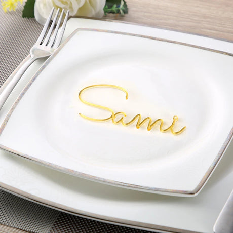 Personalised Laser Cut Names Place Cards I'm Getting Married.