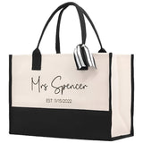 Personalised “Mrs” Hamptons Style Wedding Handbag I'm Getting Married.