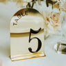 Acrylic 3D Arch Mirror Wedding Table Numbers I'm Getting Married.