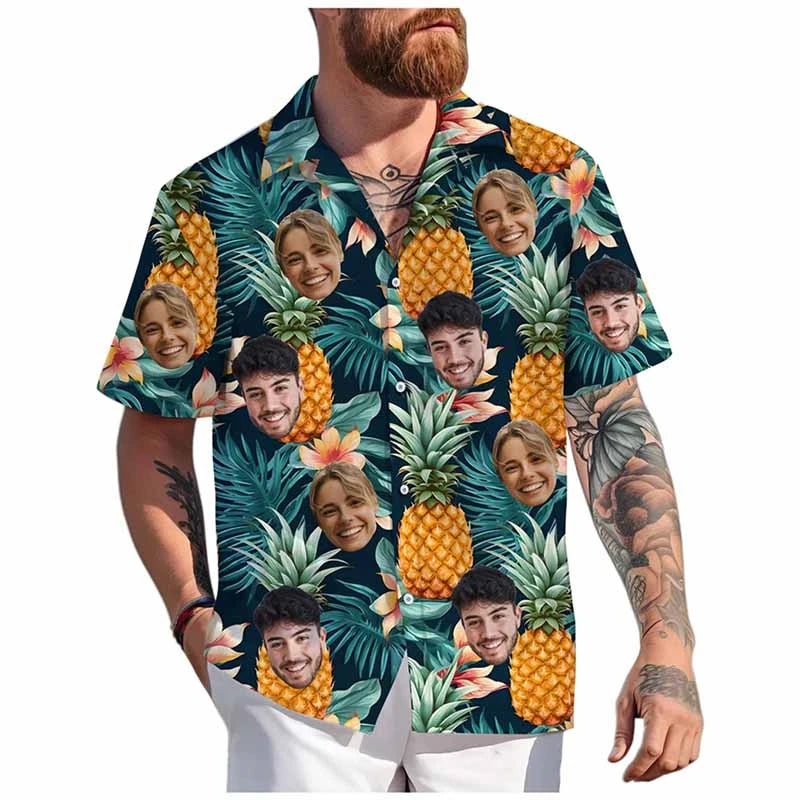 Custom Face Hawaiian Shirt (BUCKS or Perfect Couple Idea)