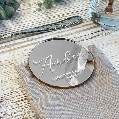Personalised Acrylic Name Place Cards - Set of 10 I'm Getting Married.
