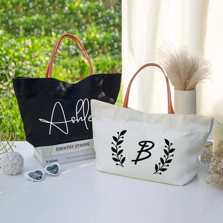 Personalised Canvas Bridesmaid Wedding Travel Tote Bag I'm Getting Married.
