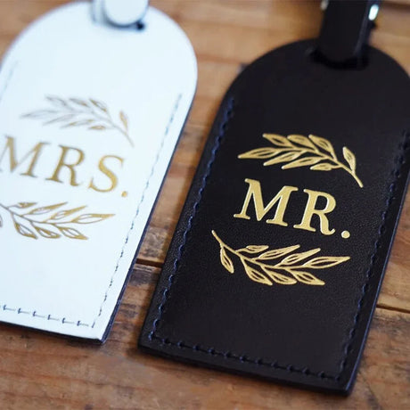 Pair of Mrs and Mrs Honeymoon Travel Luggage Tags I'm Getting Married.