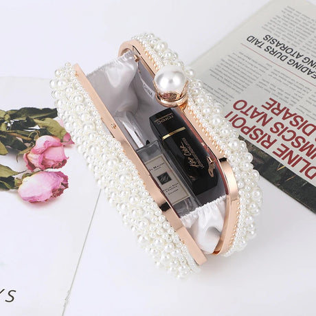 Luxury Crystal Beaded Evening Clutch Bag I'm Getting Married.
