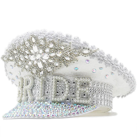 Steampunk Military Style Bride Hat for Wedding I'm Getting Married.