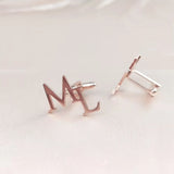 Personalised Stainless Steel Groom Initials Cufflinks