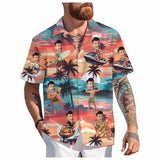Custom Face Hawaiian Shirt (BUCKS or Perfect Couple Idea)