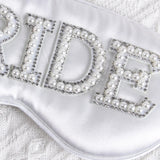 Bride White Pearl Sleep Eye Mask I'm Getting Married.