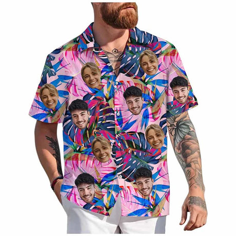 Custom Face Hawaiian Shirt (BUCKS or Perfect Couple Idea)