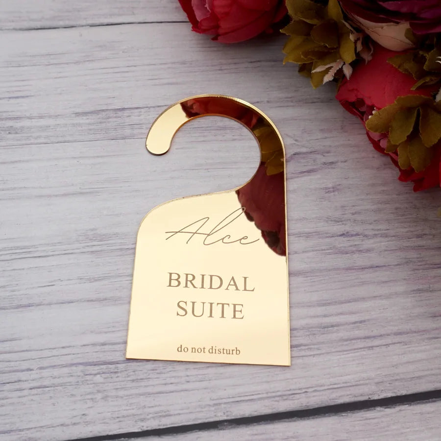 Personalised Wedding Door Sign – Do Not Disturb Hanging Sign I'm Getting Married.