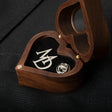 Personalised Stainless Steel Groom Initials Lapel Brooch I'm Getting Married.