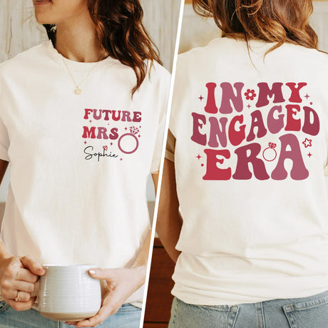 Personalised in My Engaged Era Shirt I'm Getting Married.