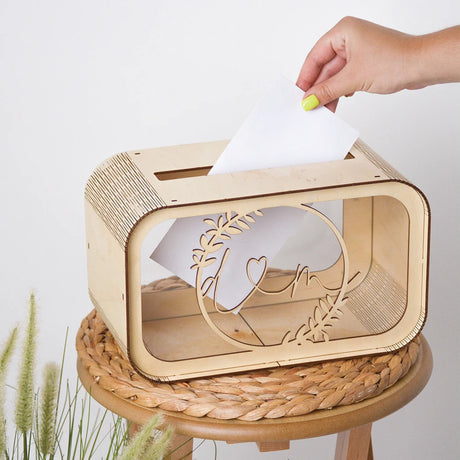 Personalised Rustic Wedding Card Box I'm Getting Married.