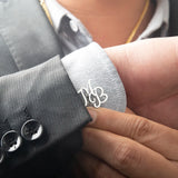 Personalised Stainless Steel Groom Initials Cufflinks