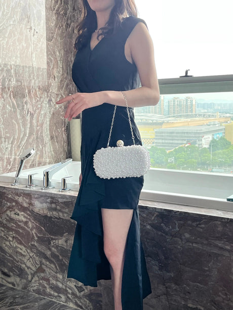 Luxury Crystal Beaded Evening Clutch Bag I'm Getting Married.